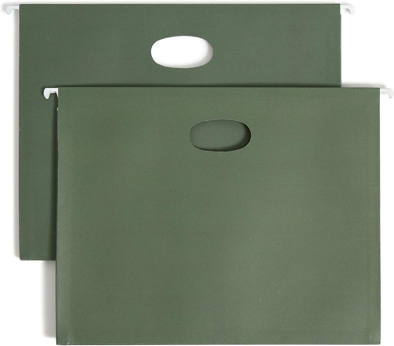 Smead Hanging File Pocket, 1-3/4" Expansion, Letter Size, Standard Green, 25 per Box (64218) - Image 2